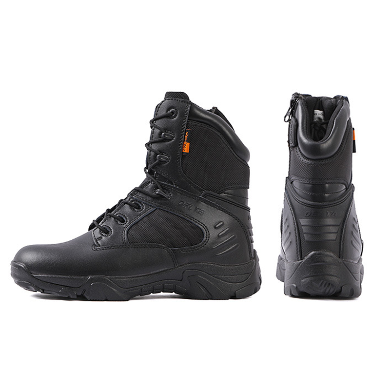 Military Stars Black Military Tactical Boots Moulding Army Officer Duty Police Shoes