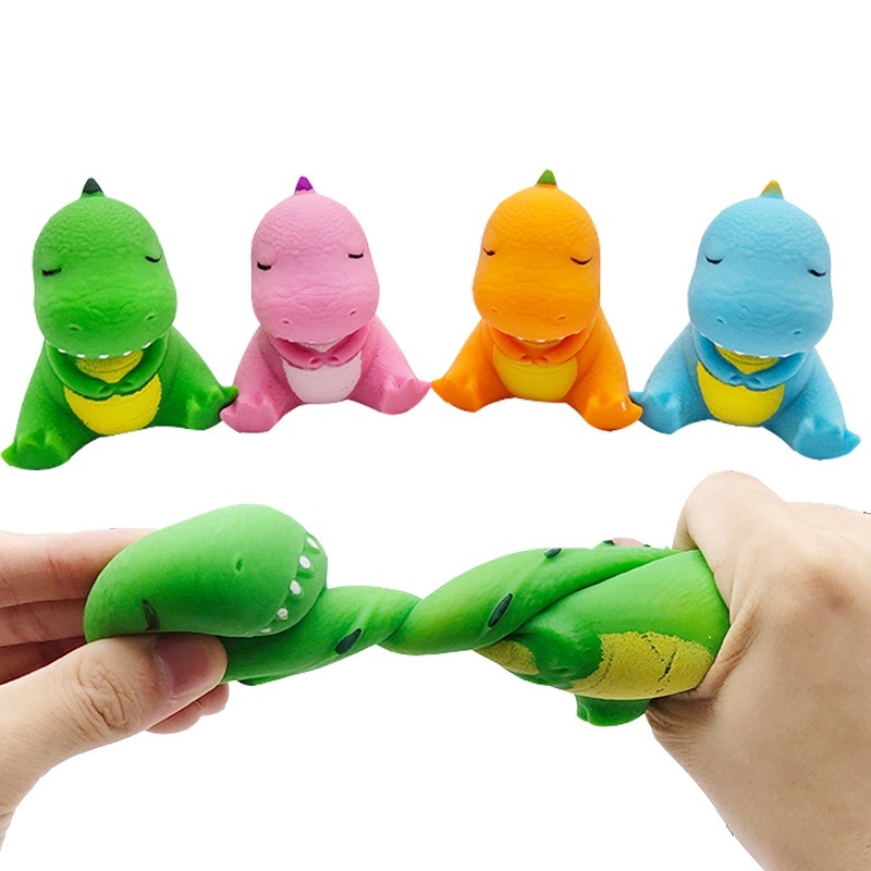 Wholesale Cute Dinosaur Explosion Stress Relieving Memory Sand Elastic Squeezing Toys TPR Material for Boys and Girls