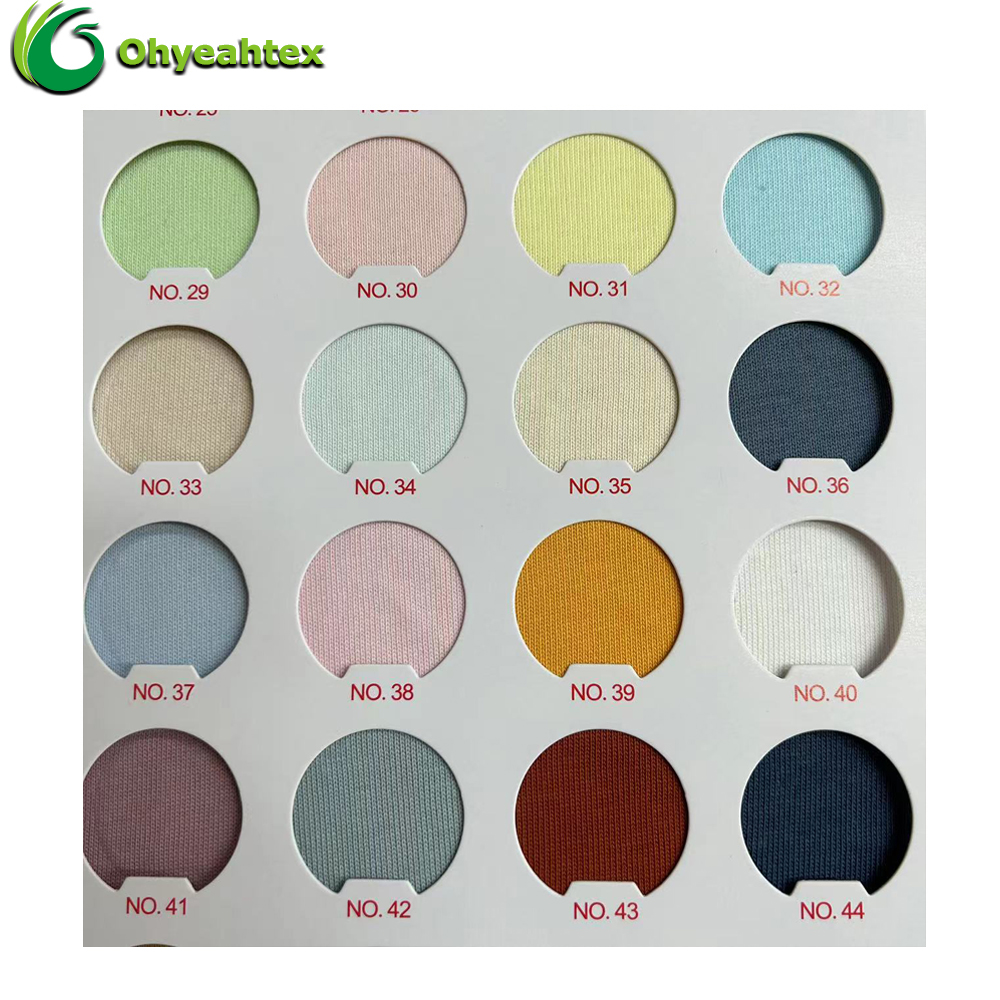 Printing Knitting Fabric Heavy Weight 300GSM 100% Cotton Single Jersey Fabric For Women Underwear Clothing