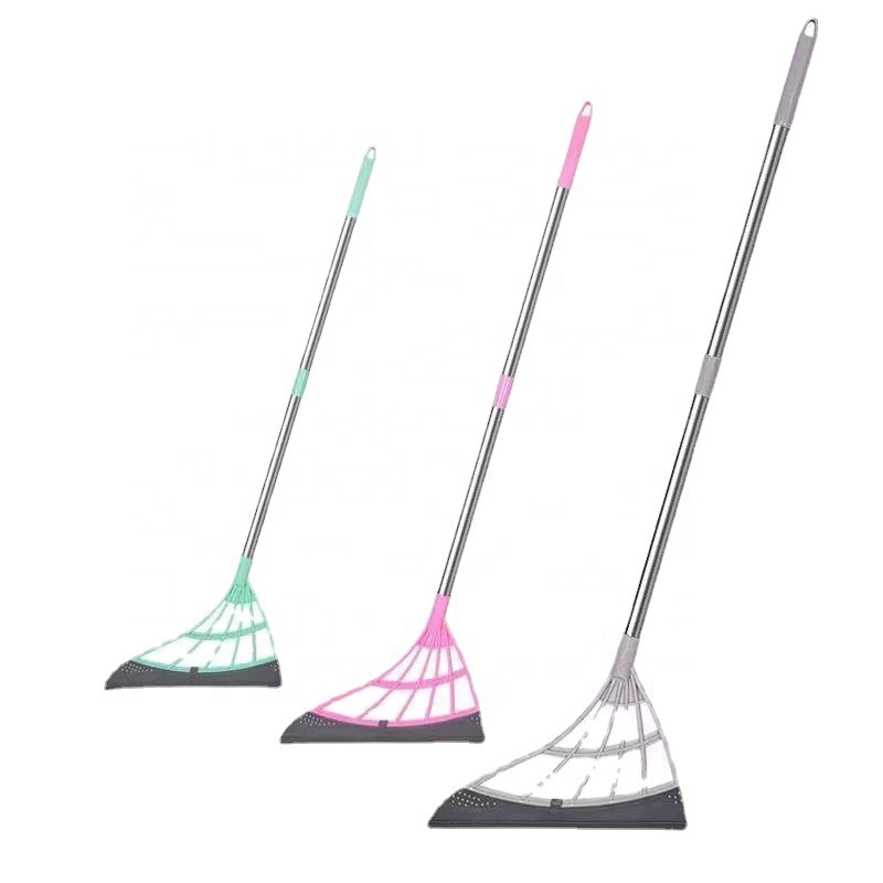 Popular household cleaning tools foldable multifunctional silicone mop broom wiper floor scraper