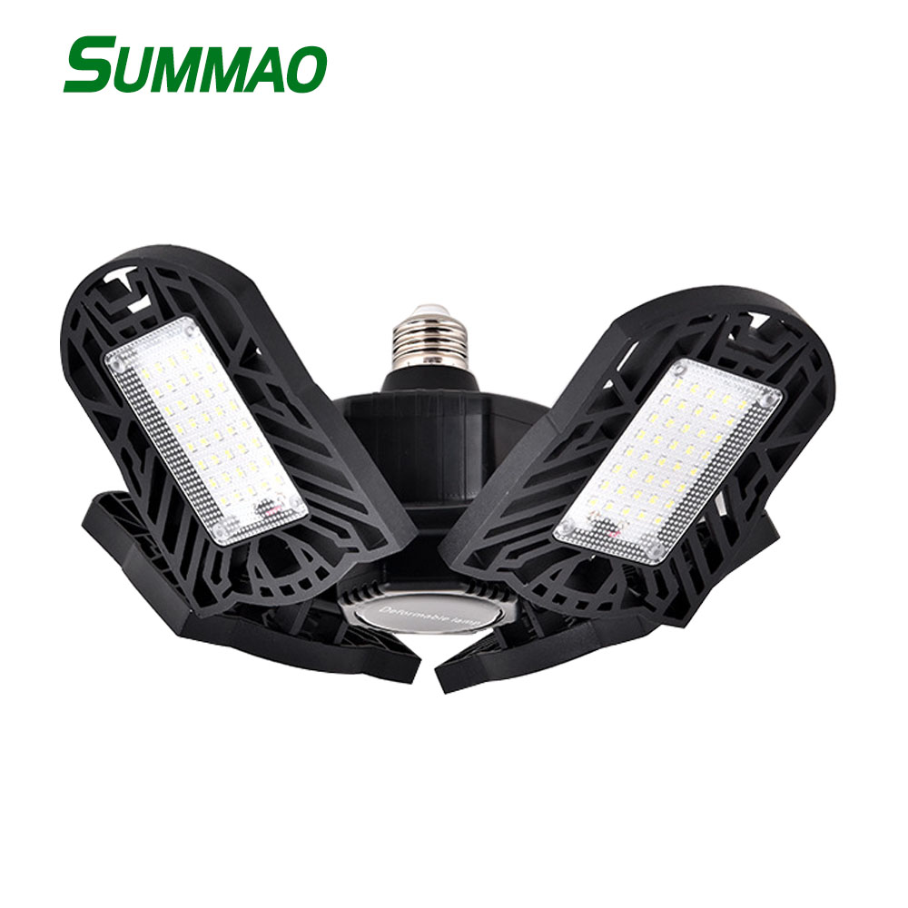 Hot Sale 100W 10000Lm 360 Degree Beam Angle Led Multiple Modes Powerful Rechargeable Led Garage Light Deformable For Workshop