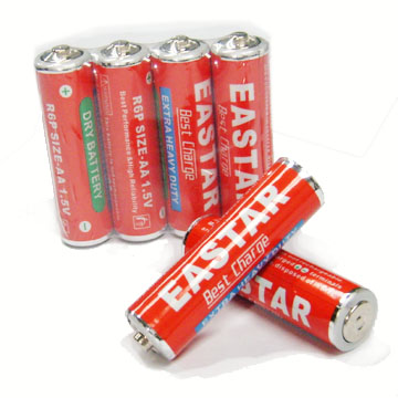 1,5 V сверхповышенной мощности батарея аккумуляторная углеродная батарея типа AA сухая батарея R6 для продажи