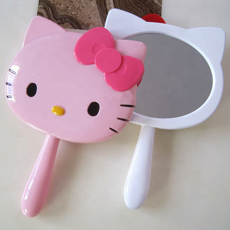 Ручное зеркало для макияжа, ручное зеркало Hello Kitty
