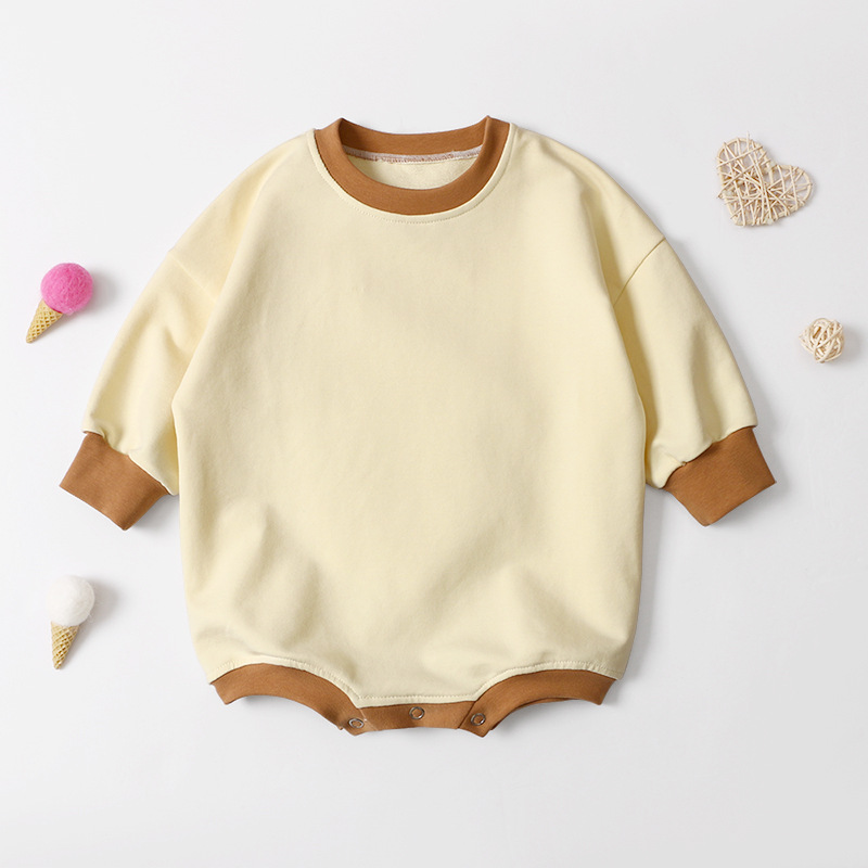 European and American trend baby long climbing clothes long sleeves hoodie triangle climbing