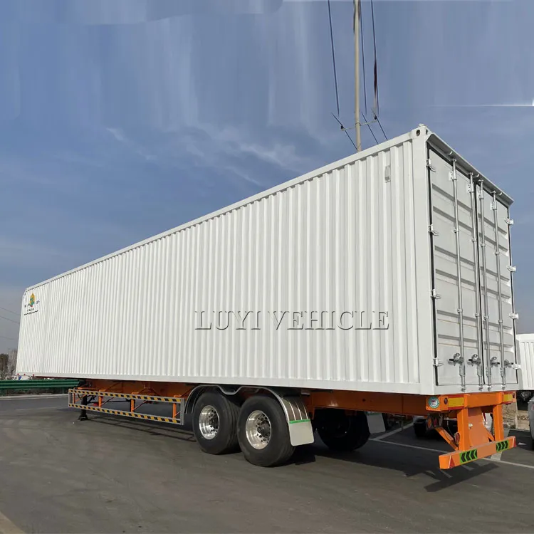 Hot Sale 53 Ft Dry Van Semi Truck 2 Axle Box Trailer