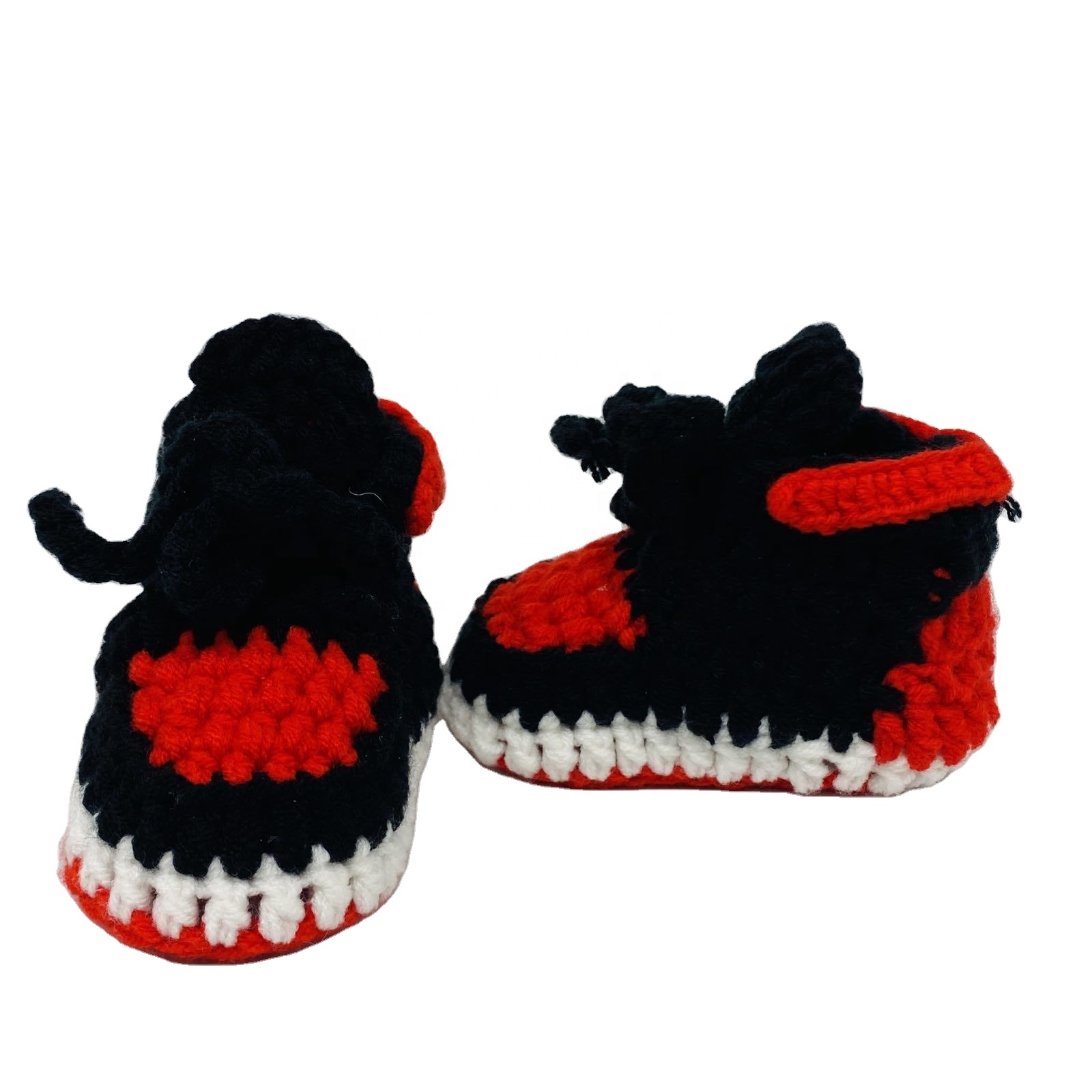 Wholesale Custom Design Breathable Sport knitted Shoes Crochet Booties for infant