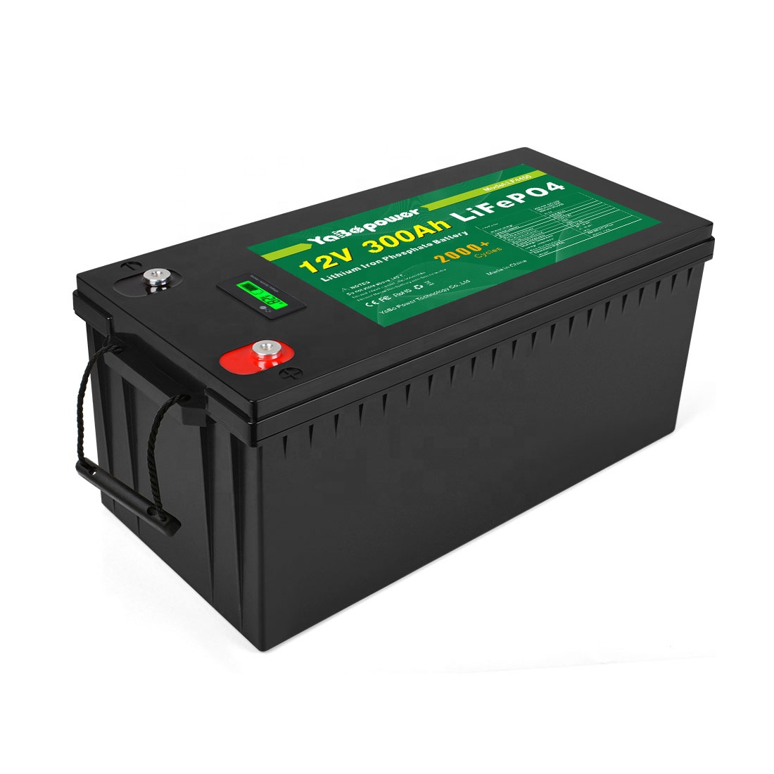 Yabopower LiFePO4 многократного цикла глубокого заряда-разряда 12v 300Ah 18650 аккумуляторная батарея литий-ионная батарея 12v батарея