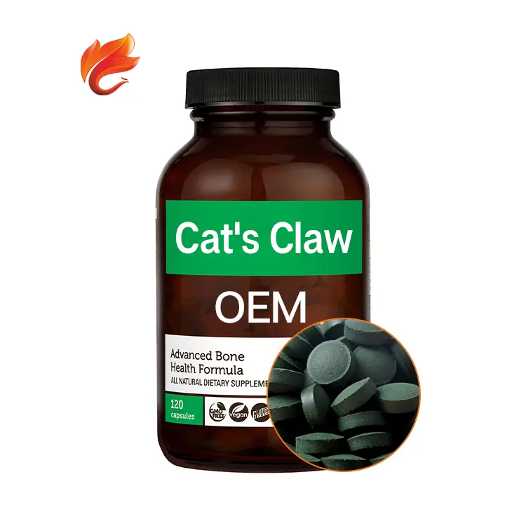 Cats Claw Extract 1000Mg Digestive Supplement OEM Private Label Pellets Pills