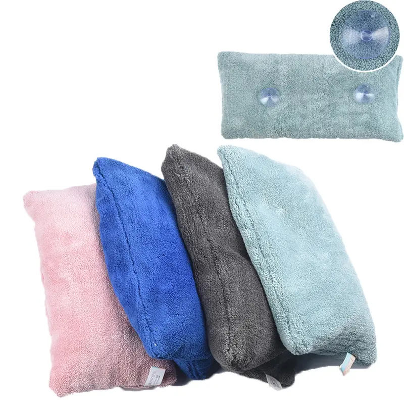 High Quality Microfiber Material Soft Back Support Rest Bathtub Cushion Shower Spa Bath Pillow For Tub