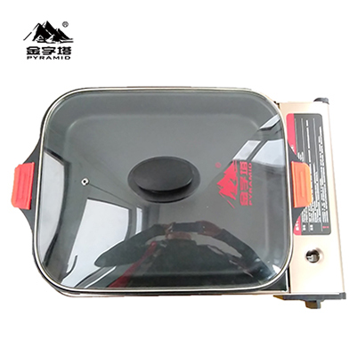 outdoor portable Tent gas stove oven gas plate butane gas stove with Oven