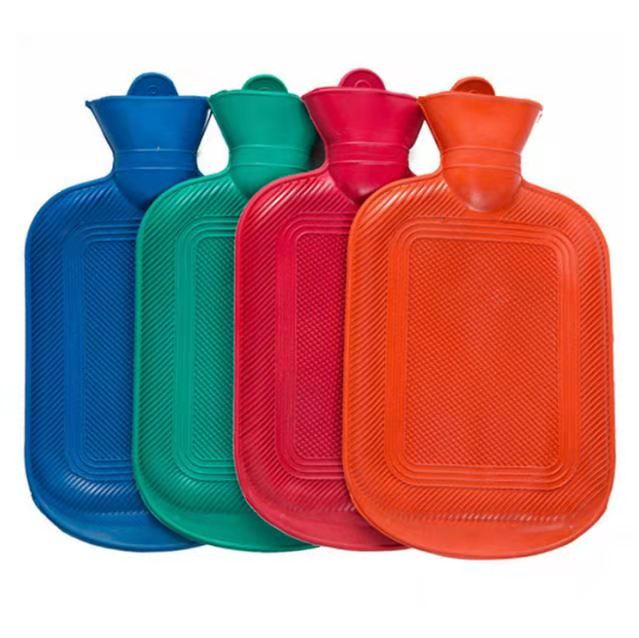 Factory Supply Classic Colorful Soft And Strong 100% leak proof BS 1970:2012 Standard Rubber Hot Water Bottle With High Quality