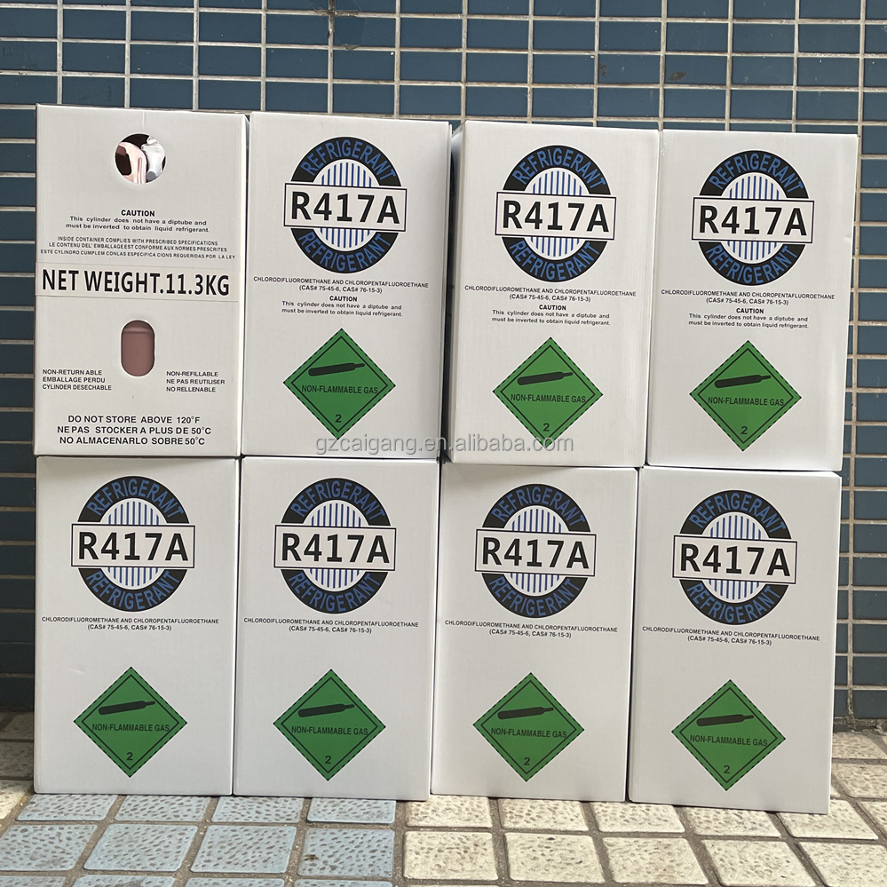 R125 R142B R134a R227EA R236FA R245FA R406A R407F R417F R448A R449A R450A R452A R507 R513A R1234yf R1234ze газ хладагента