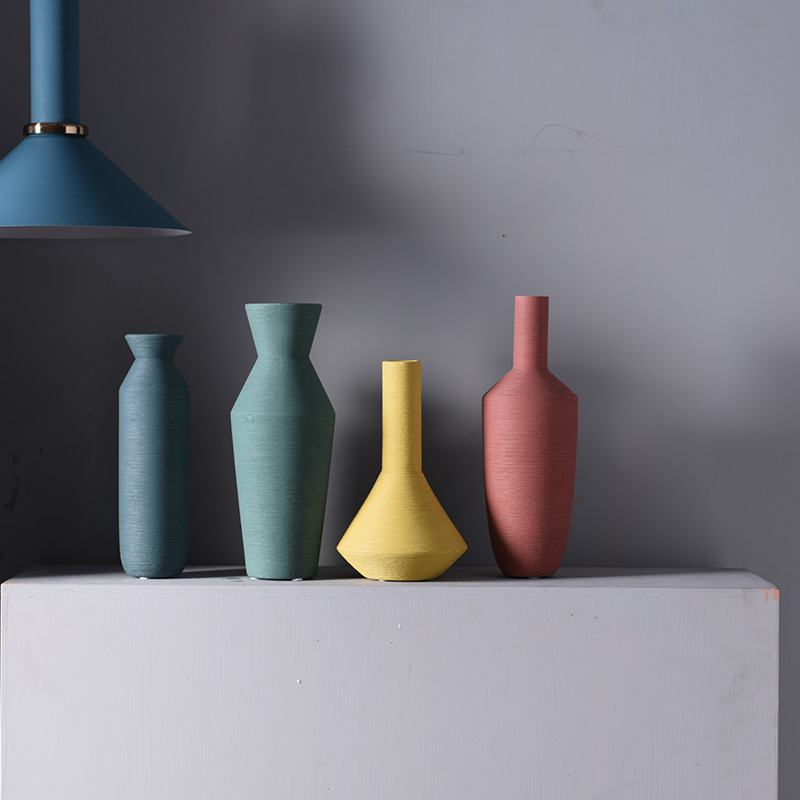 Лидер продаж, аксессуары для домашнего декора, керамические вазы Morandi Nordic для украшения дома, отеля и ресторана