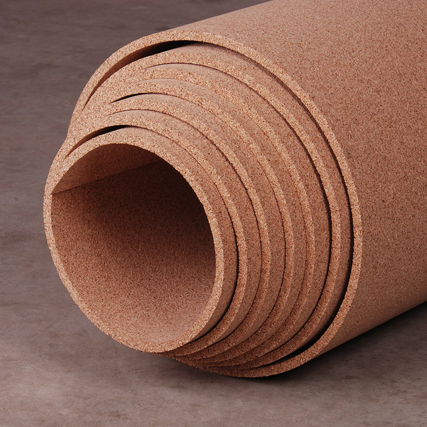 Professional Manufacturer Wholesale Natural cork Underlayment 1/8'',1/4 '',1/2'' cork Roll For Hardwood floor SPC floor