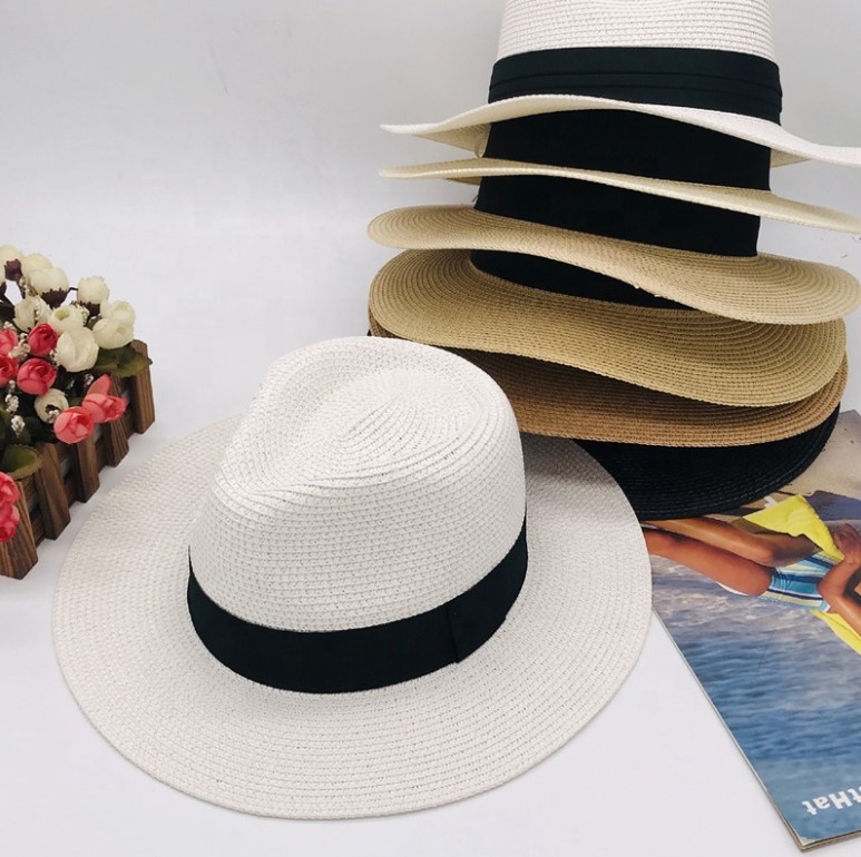 Summer Sun Beach Unisex Cheap Packable Panama Hats Wholesale Men Hats Panama Straw Hat Women
