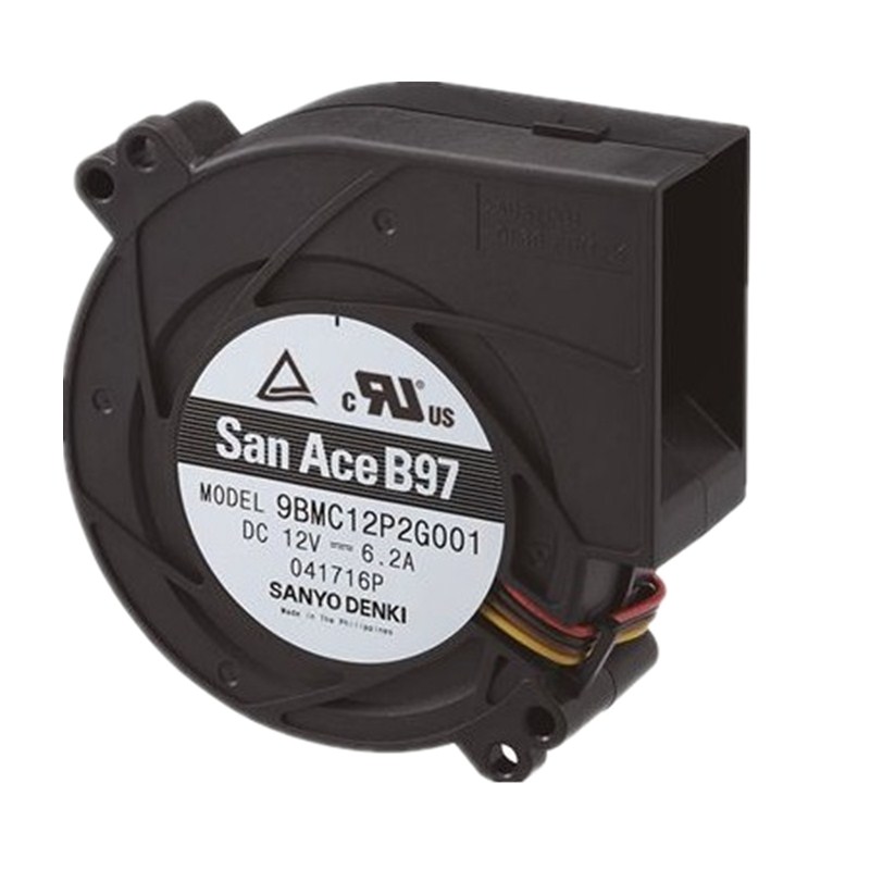 9BMC12P2G001 Sanyo Denki 97x33 мм 12 В 8200 об/мин, компактный вентилятор высокого давления, вентиляционный вентилятор