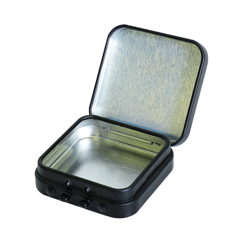 UKETA CR Certificated empty metal tin box with resistant child lock pre rolled case tin case