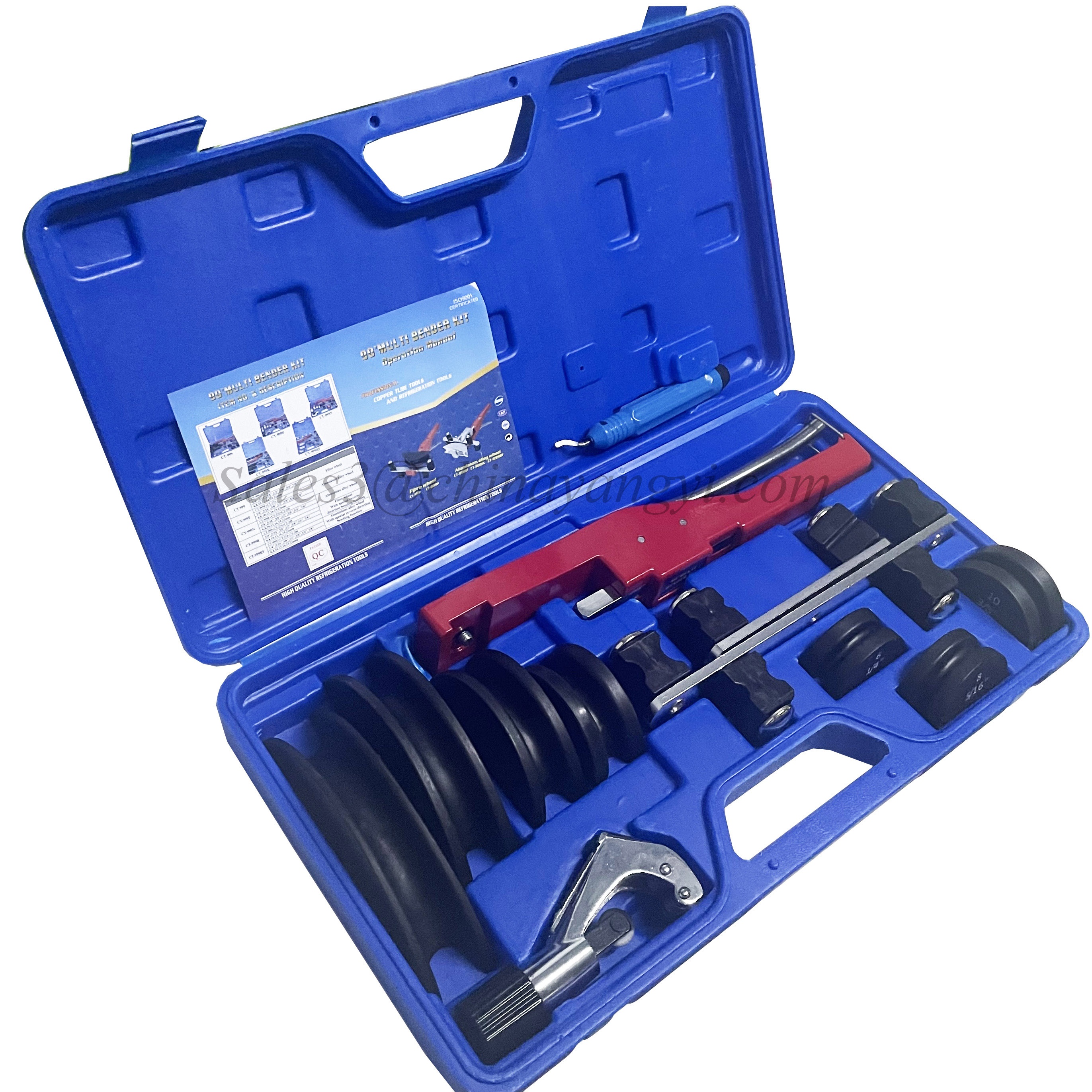 CT-999 Manual Bender for Copper and Aluminum Pipe Bending Tool PVC Stainless Steel Square Pipe Bending Machine with tube cutter