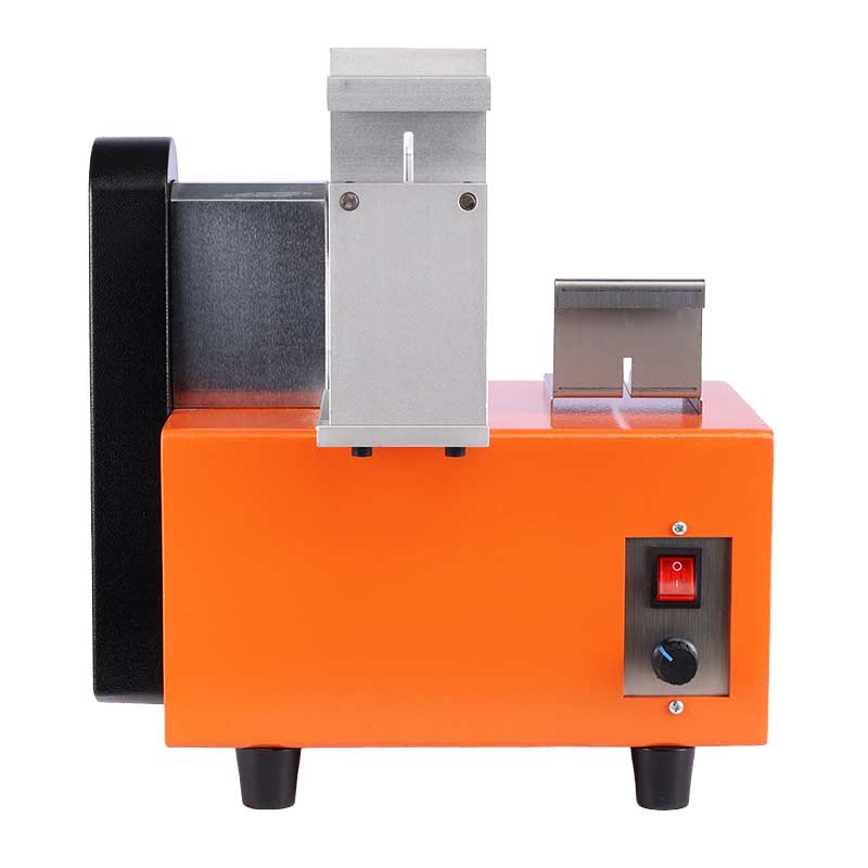 Small electric pipe sawing machine with push-pull device metal sheet wire gold silver copper tube cutting machine