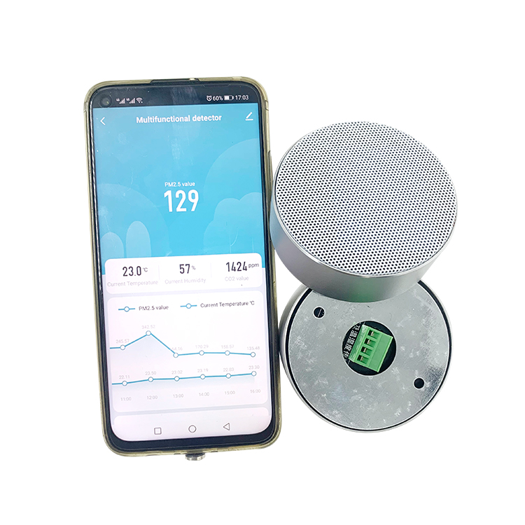 Wifi подключенный CO2 PM2.5 датчик контроля качества воздуха