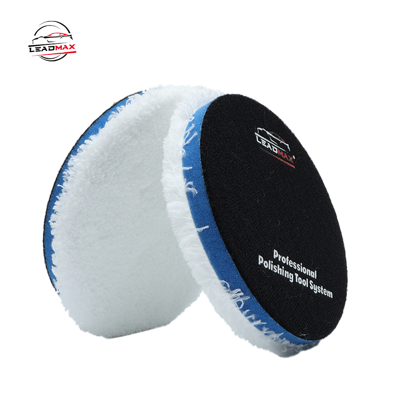 Microfiber Cutting Pads, Finishing Pads Microfiber Wax Removal Pad for Dual Action Car Polisher Finishing Polishing Waxing