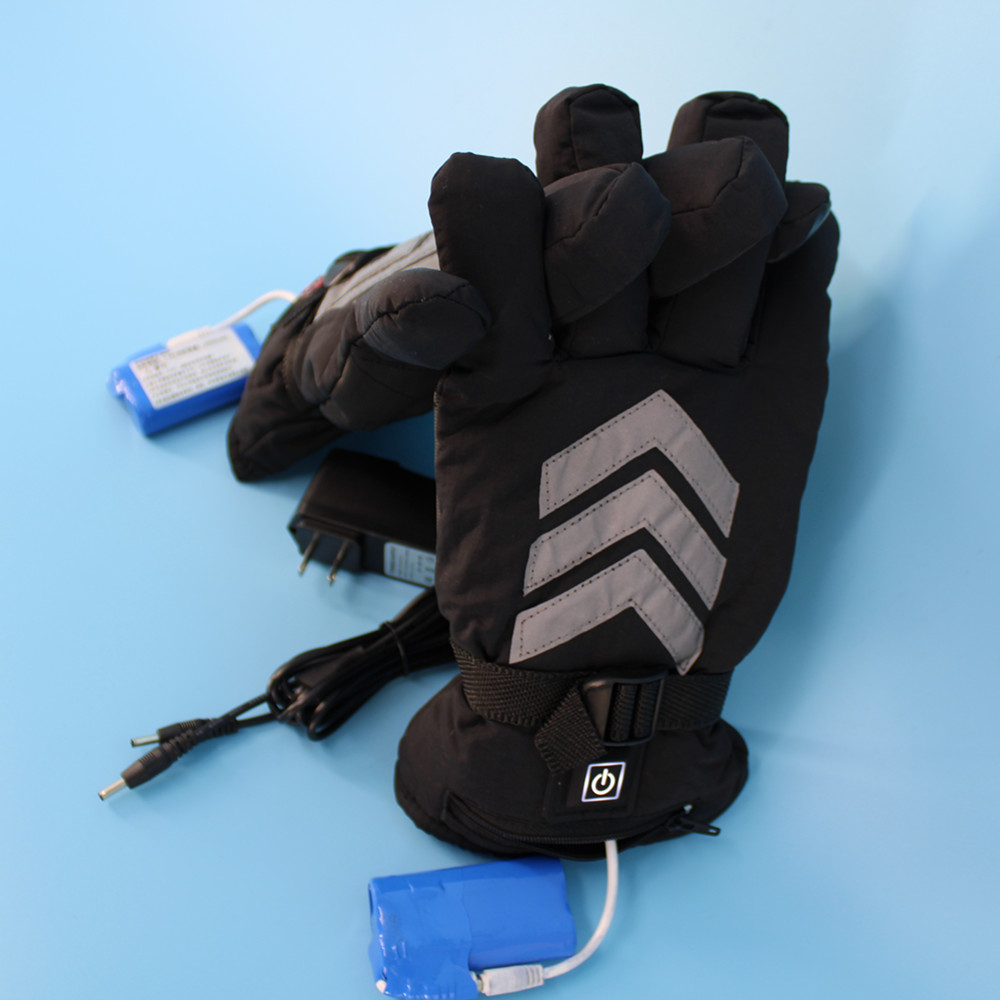 battery powered 7.4V heating wire heater gloves for car/motorcycle
