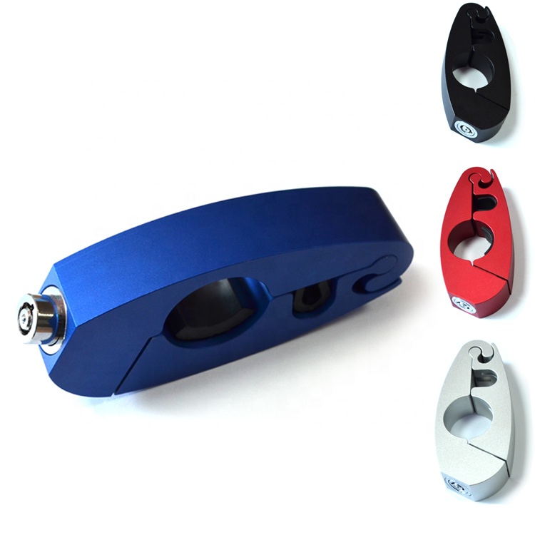 Universal ATV Alloy CNC Handle Throttle Grip Security Lock Motorcycle Lock - A Grip/Throttle/Brake/Handlebar Lock
