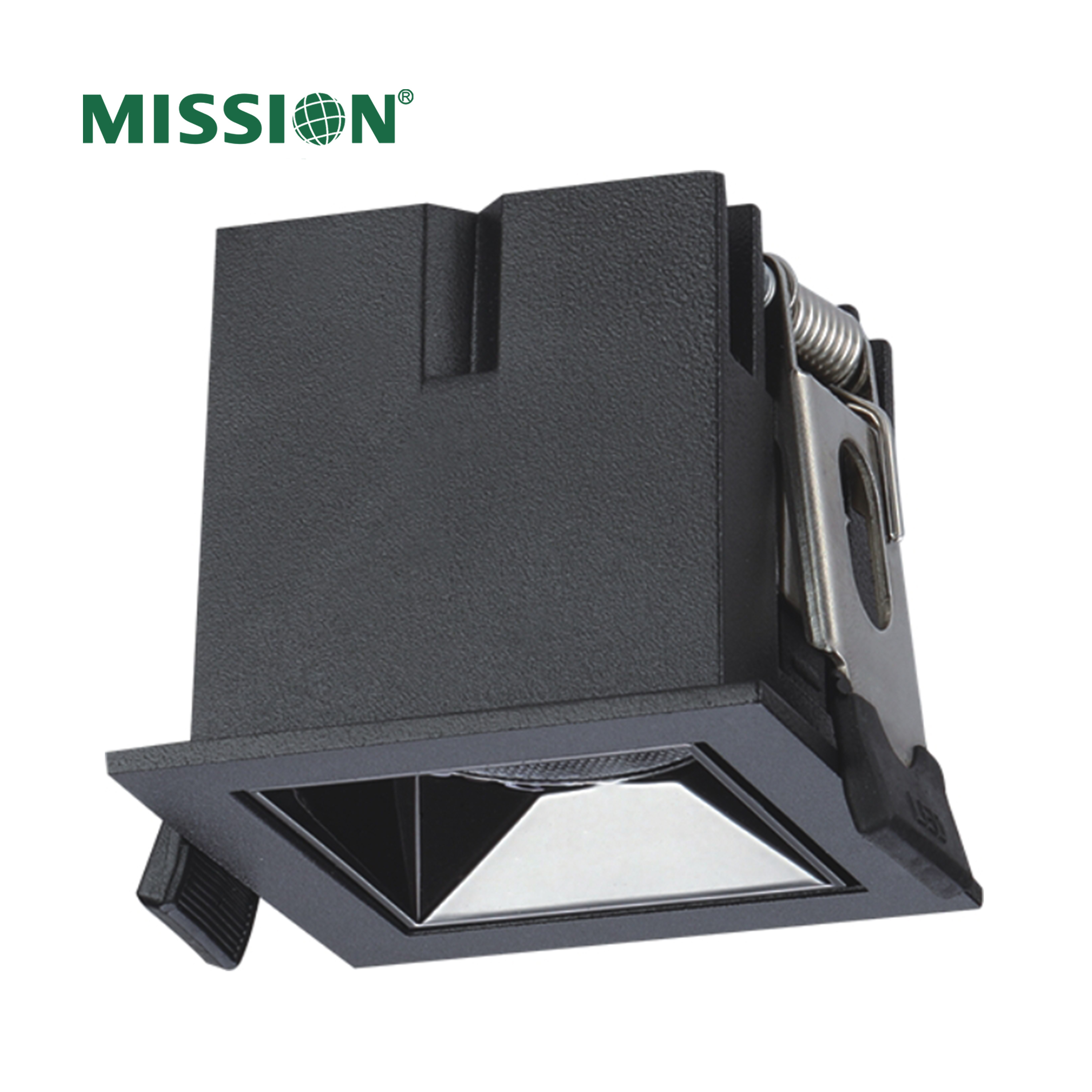 Hot Sale Modern 5W Square Aluminium Black Body Grille led Line light