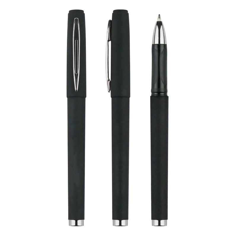 High Quality Customized Office Gel Pens Business Stationery 0.5mm Metal Ballpoint Custom Logo