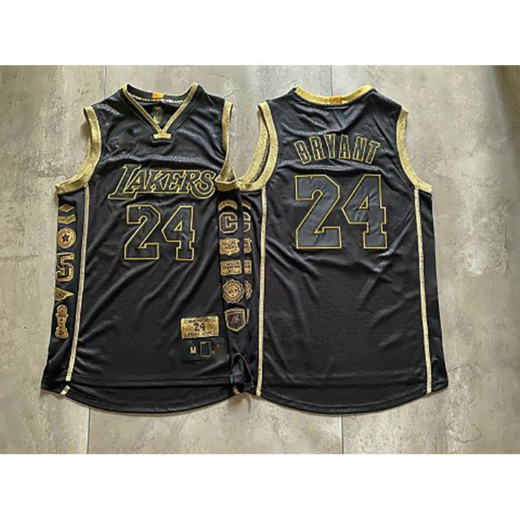 Laker 24 # Брайант пенсионный Мемориальный Змеиный Джерси Вышивка мужские полиэфирные быстросохнущие Джерси Баскетбольная одежда