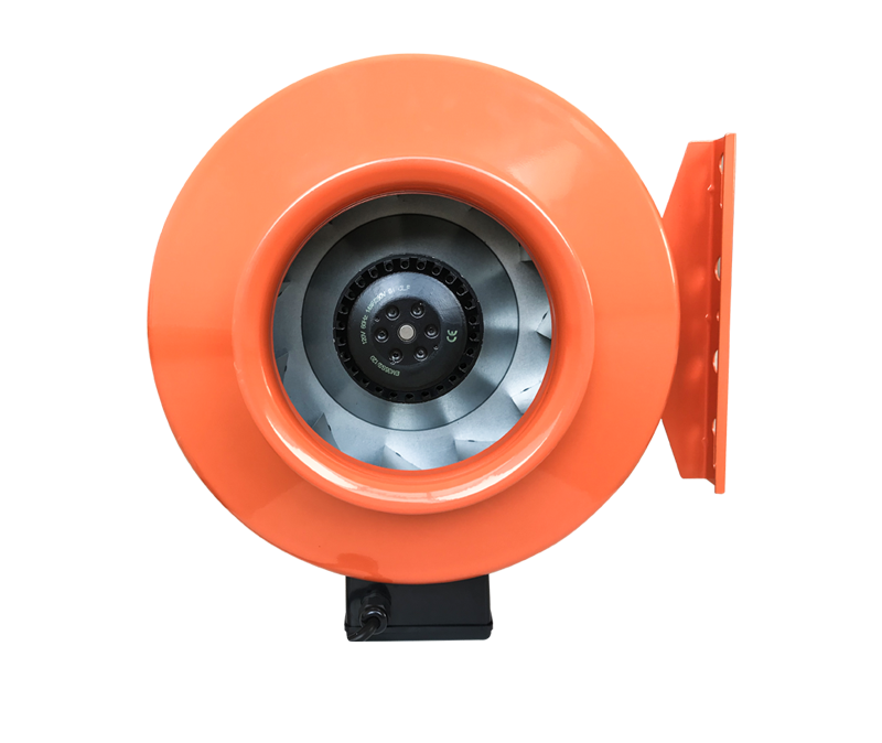 14inch Galvanized Inline Duct Fan Single Phase AC Motor Mixed Inline Fan Hydroponics Inline Centrifugal Fan for Europe