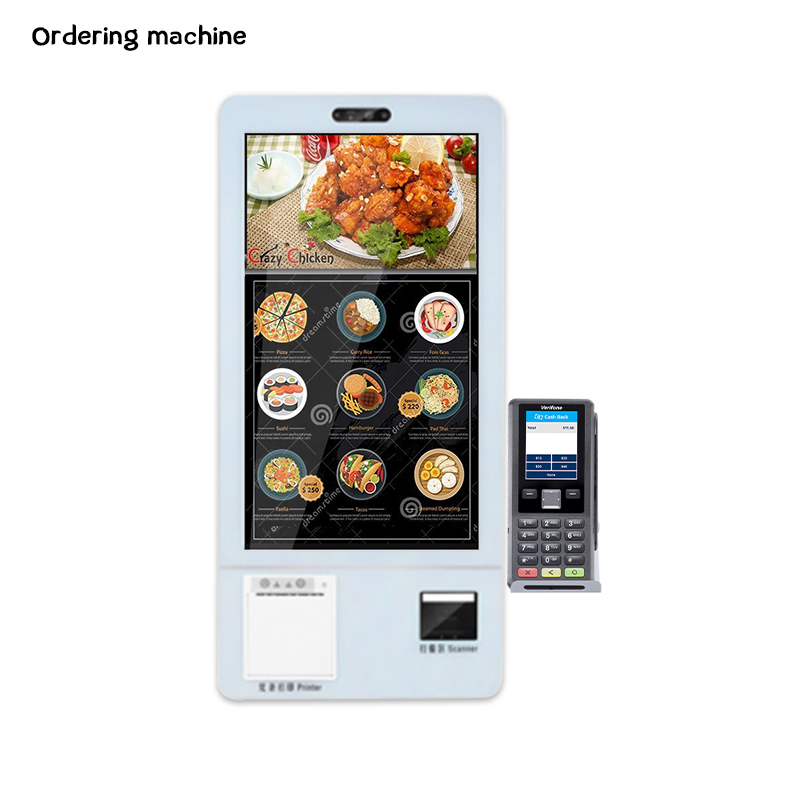 Totem Fast Food 24 32 inch Touch Screen Self-service Software Payment Terminal Self Ordering Kiosk for For Restaurant Kiosk