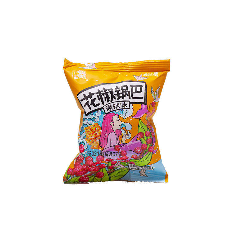 Mini rice crust Chinese crisp spicy fries peppercorn snacks flavors of explosive hot spicy huajiaoshijia GuoBa.konjac chips