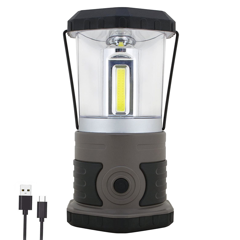 High Quality 3xCOB LED camping lantern USB Rechargeable Power bank Outdoor portable light Tent hanging hook lamp Other Camping