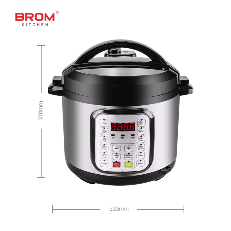 non stick aluminum insta pot smart microwave stainless steel cooking pot multicoker rice multi-function electric pressure cooker