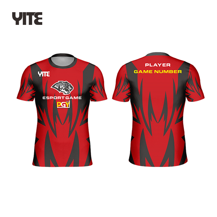 High quality professional custom esports jersey free design gaming jersey custom sublimation