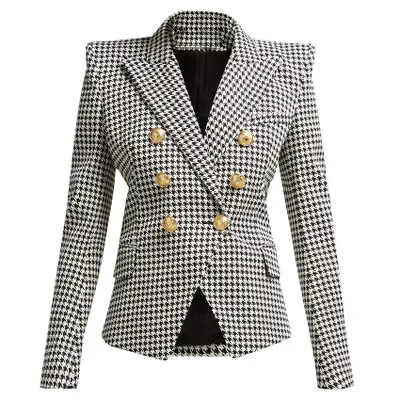 * GC-1262 2020 Новое поступление, новейший дизайн, Блейзер, куртка, оптовая продажа, Женский блейзер с двойной грудью и зубами, женское платье