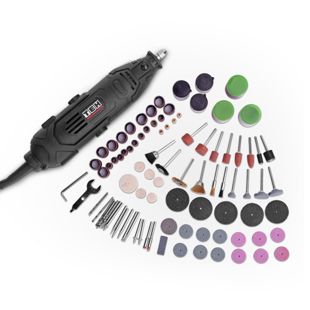 TEH Portable Mini Electric Rotary Drill Grinder Power Tool With 218 Pcs Accessory kit
