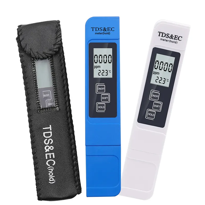 TDS EC Meter Temperature Tester Pen 3 In1 Function Conductivity Water Quality Measurement Tool TDS&EC Tester 0-5000ppm