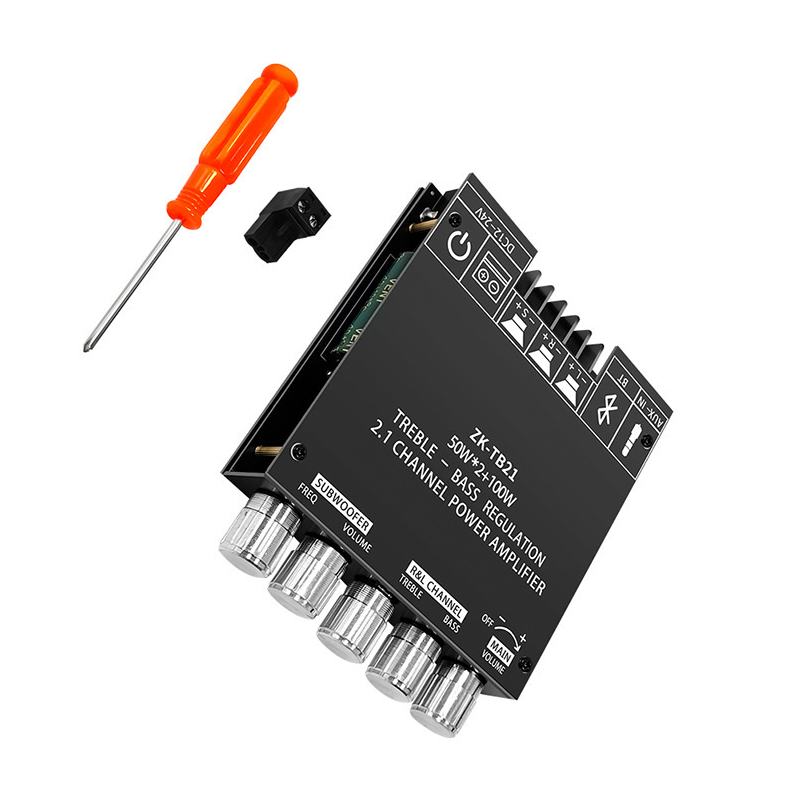 ZK-TB21 2,1 канал Bluetooth цифровой усилитель мощности модуль высокого и низкого тона сабвуфер 100 Вт TPA3116
