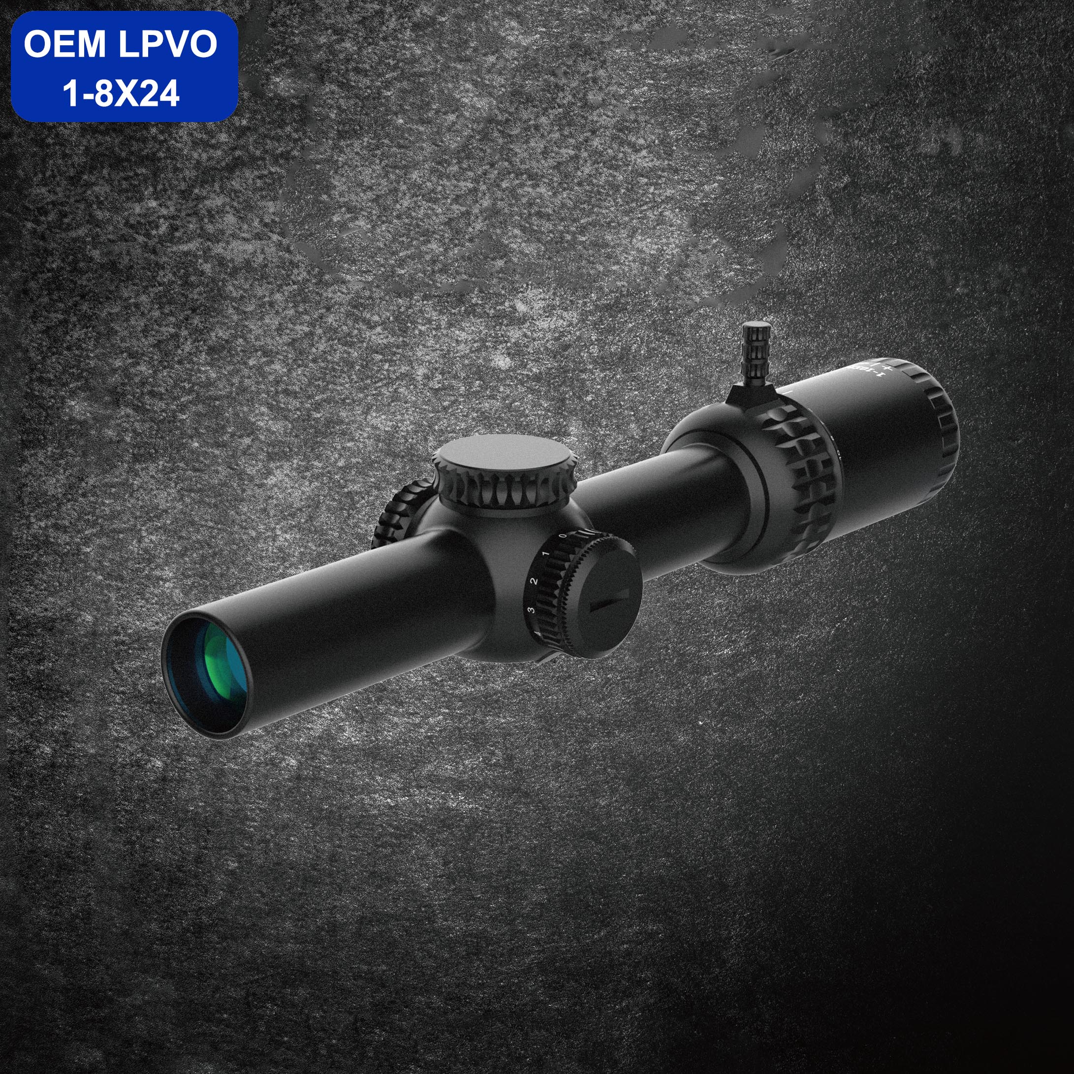 OEM 1-8X24 LPVO прицел охотничий прицел 1/2MOA Регулируемый дальномер Сетка ветер противоударный