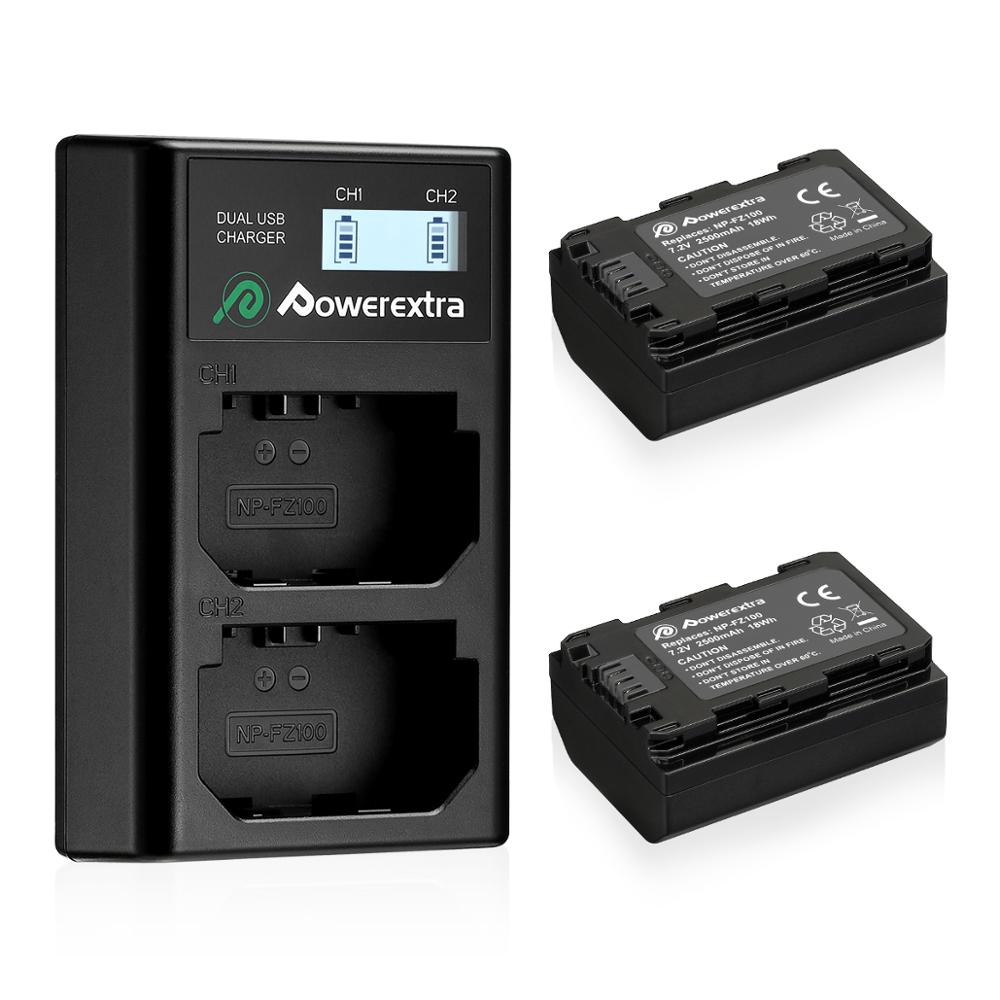 Литий-ионный аккумулятор Powerextra Npfz100 7,2 В для цифровой камеры Sony A9 A7rIII A7III
