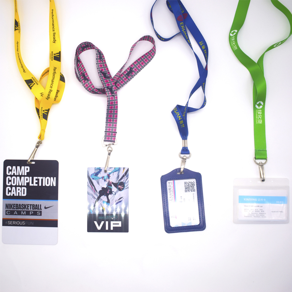 Custom Ribbon Retractable Heat Transfer Dye Sublimation Silk Screen Cheap Polyester Printing Lanyard