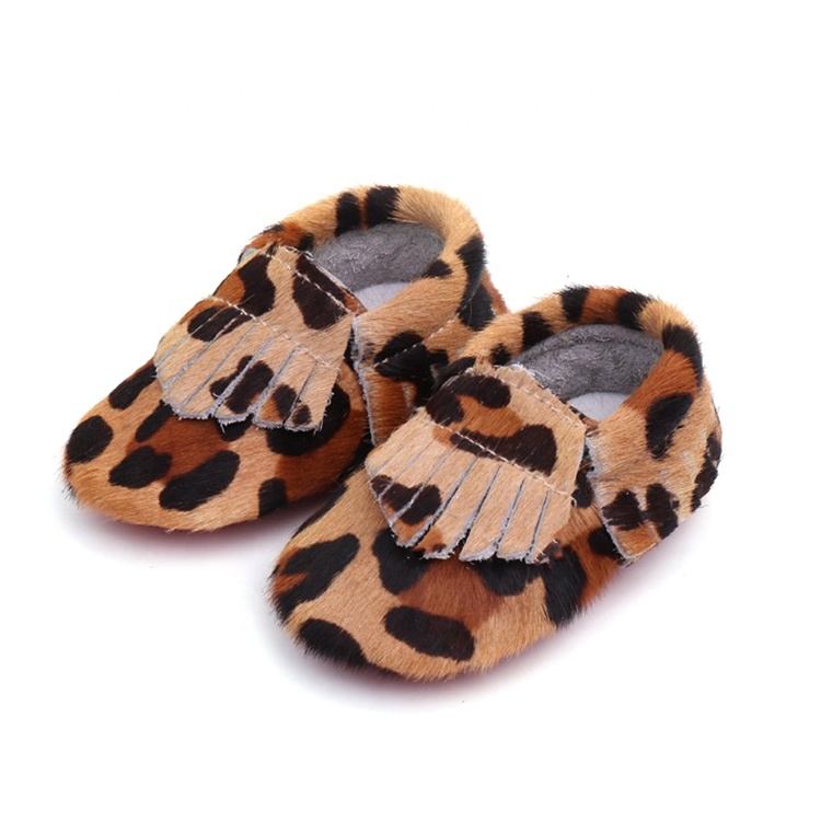Smile ODM Leather Girls Boys Casual Shoes Customized Baby Moccasins