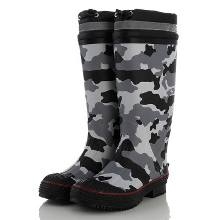 Waterproof rain boots men's non-slip adult spring summer knee high rubber outdoor fishing rain boots