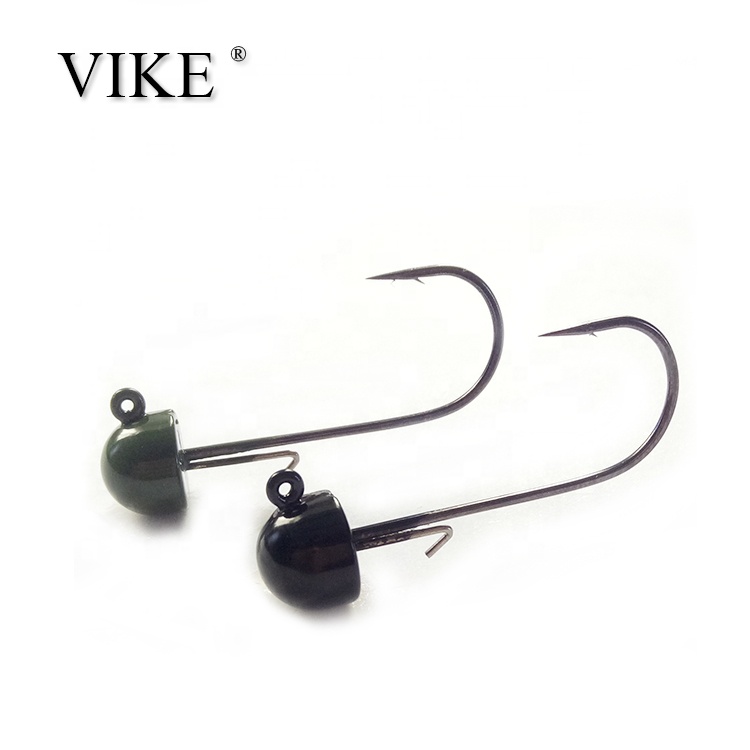 Грибовидный 1/6 oz черное вольфрамовое ned rig jig head крючки, в форме полумесяца, вольфрамовая Отсадочная машина головка