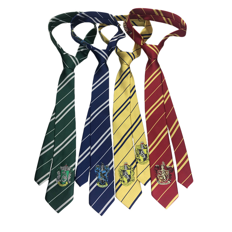 HarryPotter Tie School Badge Tie Cosplay Tie For Cosplay Party