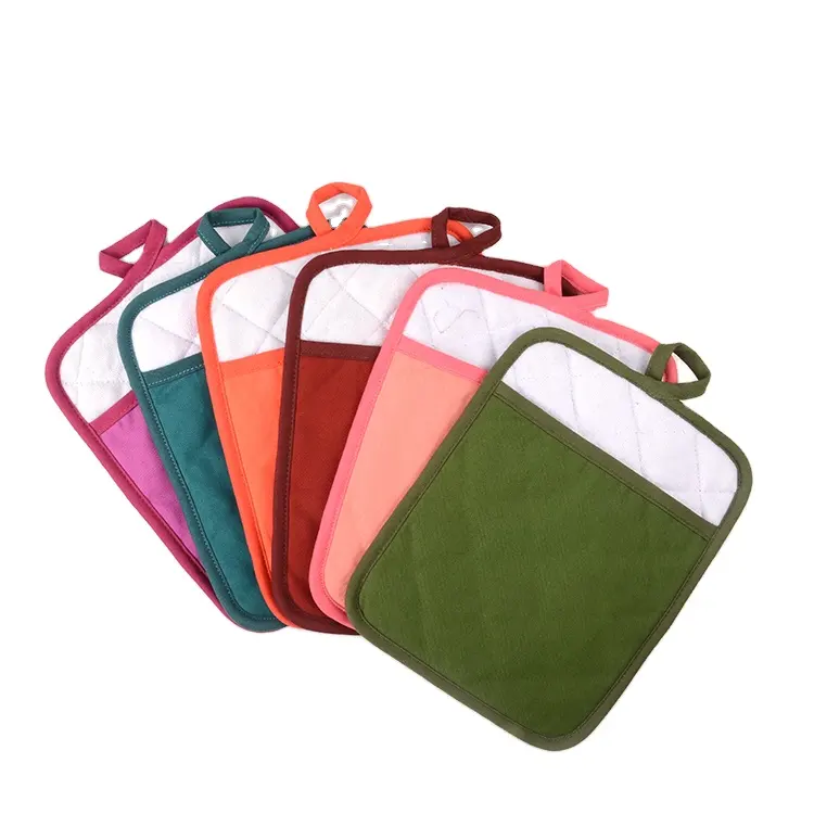 Wholesale customized color kitchen printed pot holders