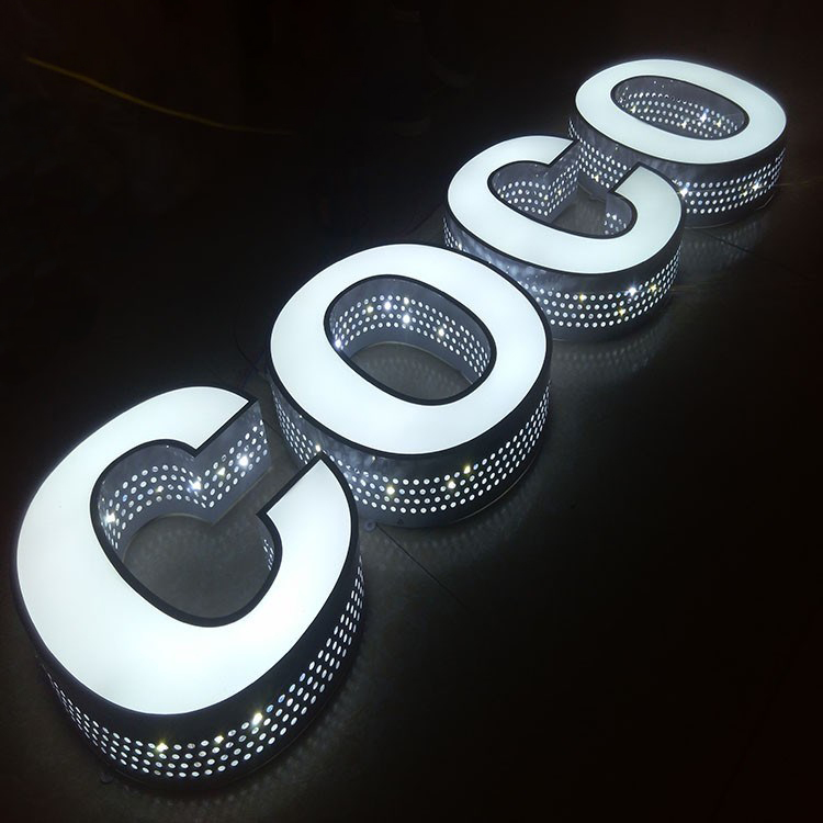 Наружная подвесная 3d офисная настенная вывеска, термоформовочная вакуумная металлическая светодиодная подсветка, буквенный знак