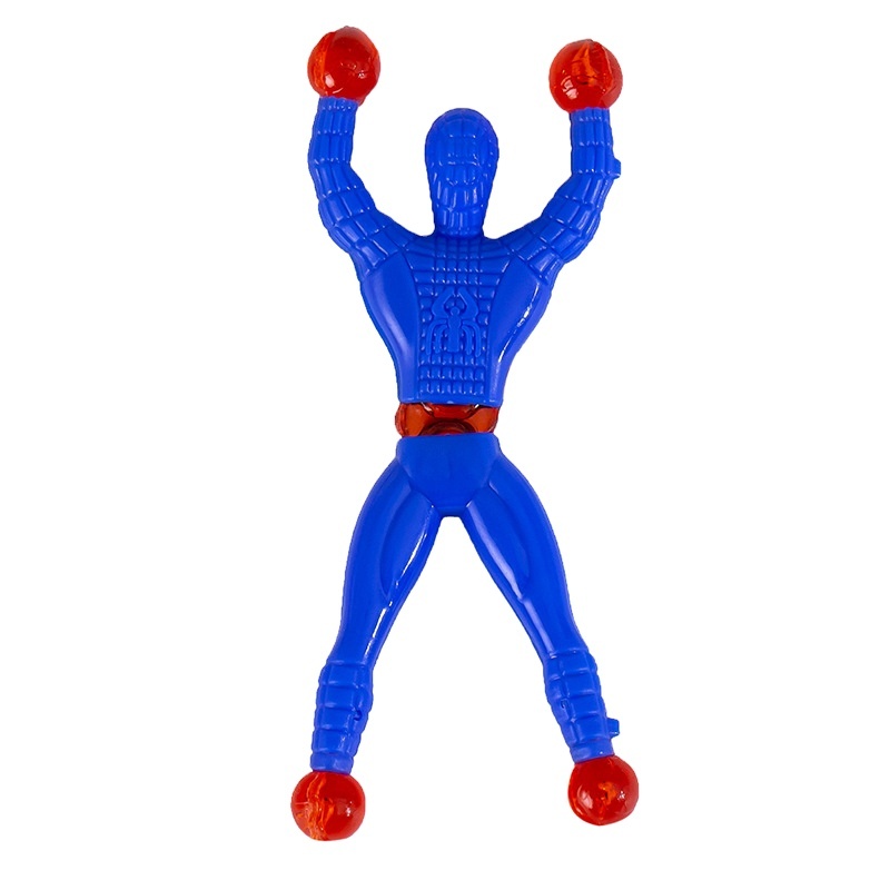 Spot 9cm Unique Wall Climbing Spider Man Sticky Children's Puzzle Small Toy Gift Hot Selling Wholesale on Street Stalls